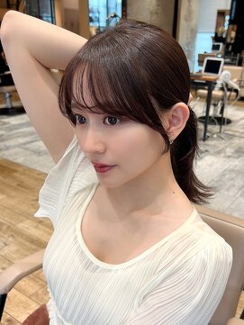 アフロート ルヴア(AFLOAT RUVUA) ＊20代30代40代◎結んだときもかわいい小顔流れる顔周りカット