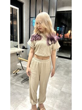 ムード タテマチ(mood tatemachi) ホワイトベージュ×ラベンダーグラデーション