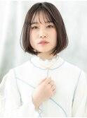 内巻きワンカールでまとまる☆前下がりボブk小山20代30代40代