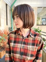 ラグーン 原宿 表参道(LAGOON)&nbsp;美髪切りっぱなしボブ丸型卵型四角ベース逆三角似合わせ顔周り