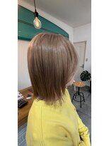 ヘアーメイク チョコ(hair make choco) ハイトーン×ミルクティーカラー
