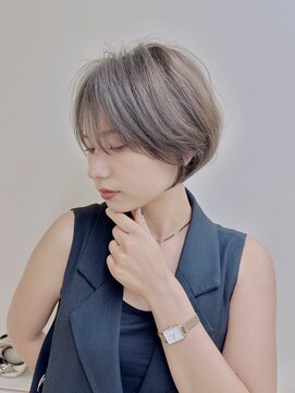 ナンバー 六本松(Number) 大人可愛い20代30代40代丸みショートボブ/髪質改善/ハイライト