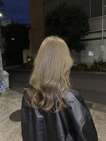 ヘッツ 仙台駅前店(HETTU)&nbsp;黒髪/グレーベージュ/レイヤーロング/前髪パーマ