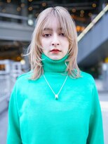 ギークス(GEEKS)&nbsp;【GEEKS渋谷】ミルクティーベージュ/ハイトーン/ウルフカット/冬