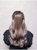 あみこみヘアアレンジ【ツインアレンジ推し活ヘア巻きおろし】
