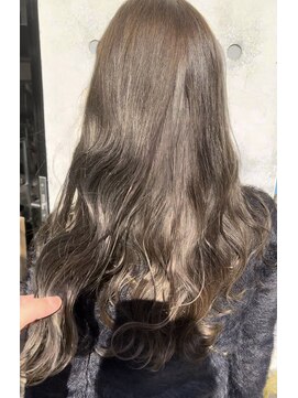 髪質改善グレージュカラー