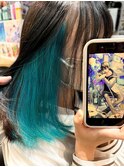 にじさんじ 黛灰 インナーカラー エメラルド マッシュウルフ