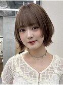 ♭大宮/レイヤーカット/チョコレートブラウン/ボブカット/