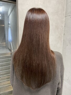 ルノン フィージュ(LUNON fieju) 黒髪クラゲヘアーオリーブグレー小顔ココアベージュ