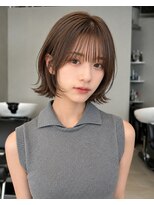 トリッカ シブヤ(TRICCA SHIBUYA) シースルーバング/くびれボブ/レイヤーボブ/外ハネ/小顔/透明感