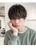 【男性限定】　波巻きパーマ＋カット＿￥13.200