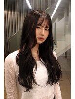 アンブル リュクス 池袋(amble luxe)&nbsp;韓国風ダークブラウンレイヤーロング