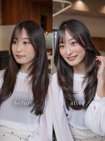 ヴィヴィッド オモテサンドウ(ViViD omotesando)&nbsp;地毛風ケア縮毛矯正/ロングレイヤー/大人スタイル