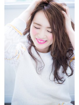 ソウ ヘア デザイン(SOU HAIR DESIGN) ロング×ワンカールパーマ×ベージュカラー☆３０代４０代５０代
