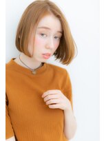 モッズヘア 上尾西口店(mod's hair)&nbsp;個性的オレンジカラー☆小顔前下がりボブY上尾20代30代40代