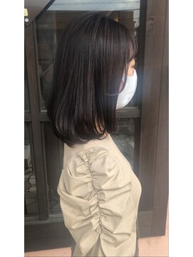 ナチュレジャパン(nature JAPAN) 艶感たっぷりダークトーンロブstyle