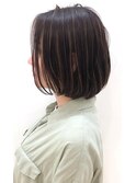 【LIKO  hair make】ハイライト×ボブ