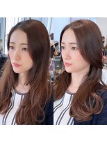 アフロート ギンザ(AFLOAT GINZA)&nbsp;AFLOATGINZA【仲道弘泰】センター分け美人前髪【before→after】