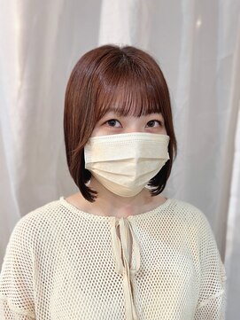 スイート ヘアデザイン(Suite HAIR DESIGN) 秋色 ピンクブラウン ボブ