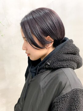 テトヘアー(teto hair) ラベンダーカラー、ハンサムショート、ブリーチなし