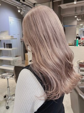 ベレーザ 渋谷(BELEZA) 919ミルクティーアッシュハイトーンカラー艶髪グレーベージュ