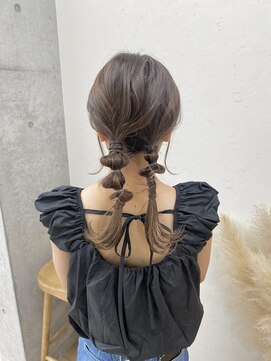 エフバイラブランシュ 大宮東口店(ef by La Blanche) 箔付きタイトヘアアレンジ/大宮/髪質改善/韓国／オージュア