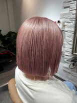 フェリーシェス(Felichesse)&nbsp;ピンクブラウンダブルカラー×ボブフルブリーチ20代30代40代50代