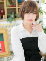 カバーヘア ブリス 大宮西口(COVER HAIR bliss)&nbsp;カーキグレージュ耳かけ小顔前下がりミニボブc5大宮20代30代40代