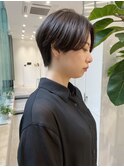 【森千晶】乾かすだけでまとまる前髪なしハンサムショート