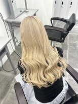 ペレ 栄店(PELE)&nbsp;前髪/アンブレラカラー/こなれミディ/イメチェン/ウェーブパーマ