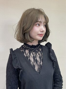 モリグリーン(MORI GREEN) ◆小顔ボブ【赤み消しオリーブ】ココアベージュ