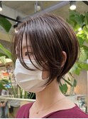 天神大名顔周りレイヤーカットミディアムボブタッセルボブ今泉