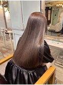 髪質改善/ストレートロング/ショコラブラウン
