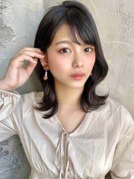 プラチナ(PLATINA) 前髪くびれヘア流し前髪暗髪カラー学割U24
