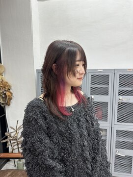 ブレス(bless) イヤリングカラー/ピンク／パープル