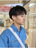 メンズヘア/ツイストスパイラルパーマ/刈上げマッシュ