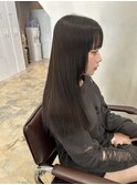 美髪ストレート×髪質改善艶カラー