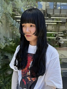 ツバメ ヘアー(TSUBAME HAIR) 黒染めカラーと顔まわりカット