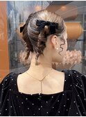 結婚式アレンジ☆個性派ツイストツイン