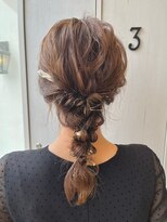 ルプラ チッタ(le-pla Citta)&nbsp;編み込み/ミディアム/くすみブラウン