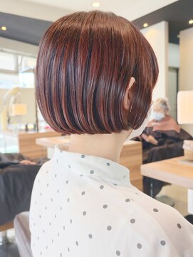 フロア(FLOOR) #ワインレッド#白髪ぼかし#金沢文庫FLOOR八木