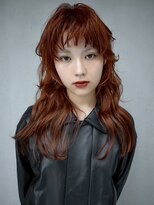 ギークス(GEEKS)&nbsp;【GEEKS渋谷】マッシュウルフ/ハッシュカット/オレンジ/レイヤー