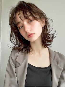 ヌフ(neuf) 【neuf】レイヤーカット/グレージュ