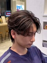 メンズヘアフェイス(Men's hair FACE。)&nbsp;センターパート/メンズカット/フェザーパーマ