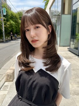 ノラ ヘアーサロン(NORA HAIR SALON) ナチュラル小顔前髪あり後れ毛サイドバング結べるボブくびれヘア