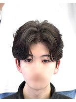 メンズヘアセンス 渋谷(MEN'S HAIR SENSE)&nbsp;ニュアンスパーマ/センターパート/メンズ/眉毛/フェザーパーマ
