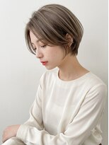 アトラスサロン 札幌大通り(Atras.salon)&nbsp;グレージュの髪質改善くびれショート