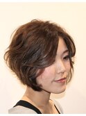 大人女性の前下がりショート【赤羽 赤羽岩淵 ガーデニア】