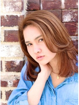 スタジオ 渋谷 原宿(Stujio) 大人可愛い☆ながめバングなセミロング☆