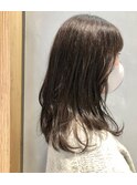 ロングレイヤー×カーキベージュ